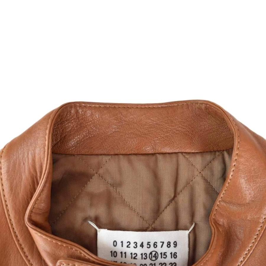 メゾンマルジェラ 14 Maison Margiela 17AW 八の字ライダース レザー