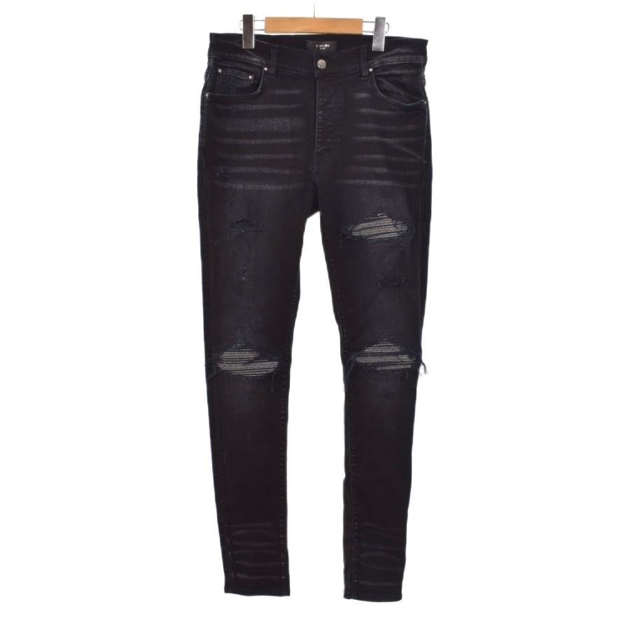 アミリ AMIRI MX1 クリスタル ダメージ加工 ストレッチスキニー デニム