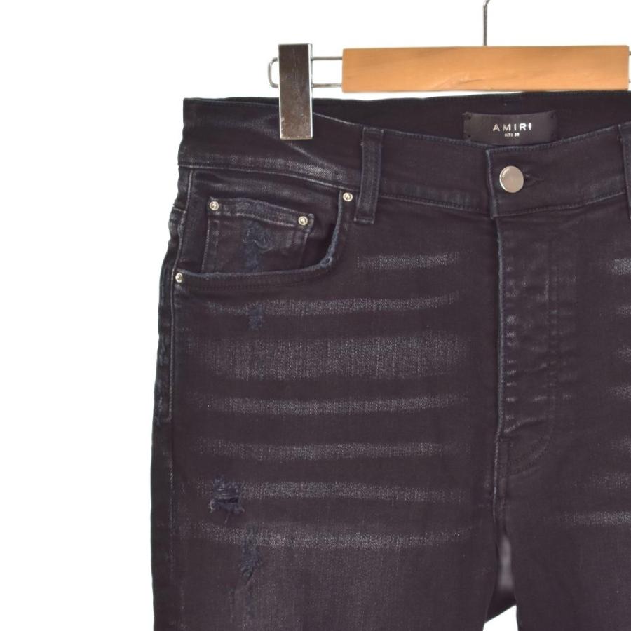 アミリ AMIRI MX1 クリスタル ダメージ加工 ストレッチスキニー デニム