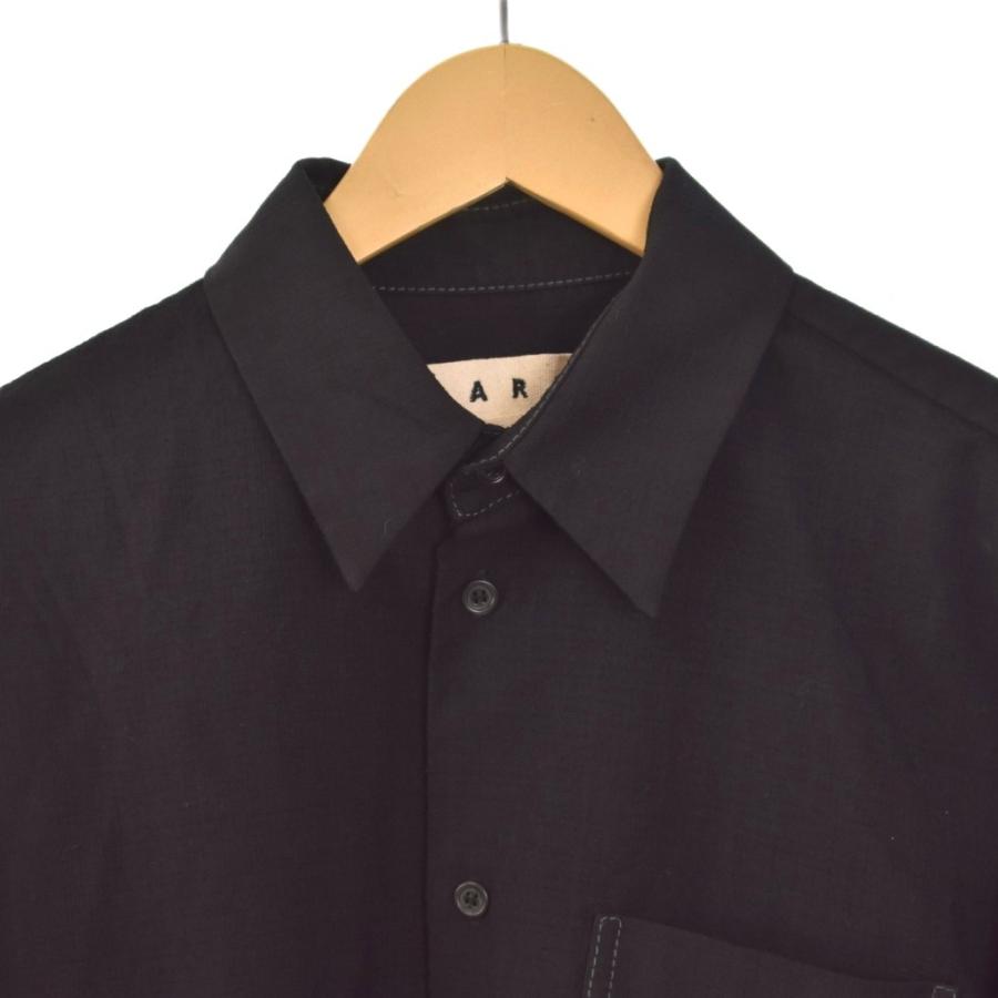 MARNI（マルニ） MARNI 20SS トロピカルウール シャツ 長袖 46 黒