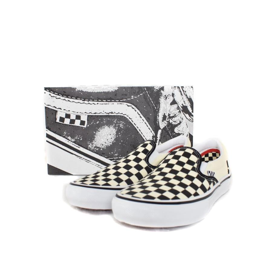 バンズ VANS スニーカー メンズ レディース スケート スリッポン チェッカーボード ブラック/オフホワイト VN0A5FCAAUH 海外企画 VANS（ヴァンズ） 未使用品 バンズ VANS Skate Slip-On Checkerboard