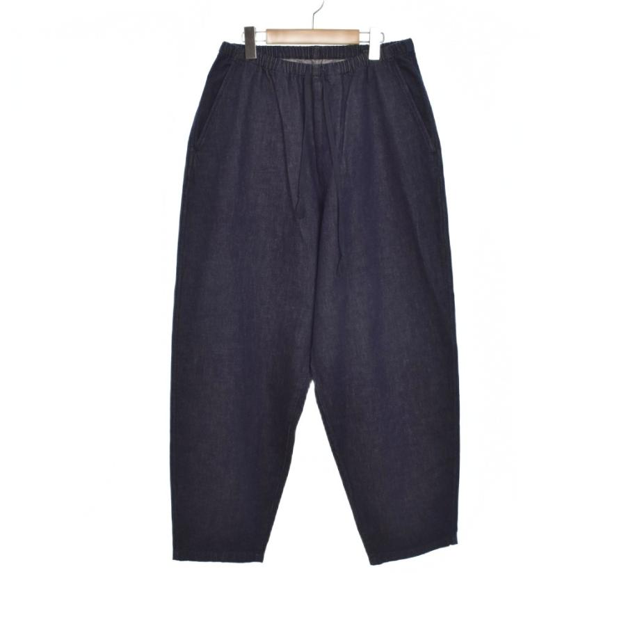 未使用品 コモリ COMOLI 25SS ネイビーデニム テーパードパンツ デニム 