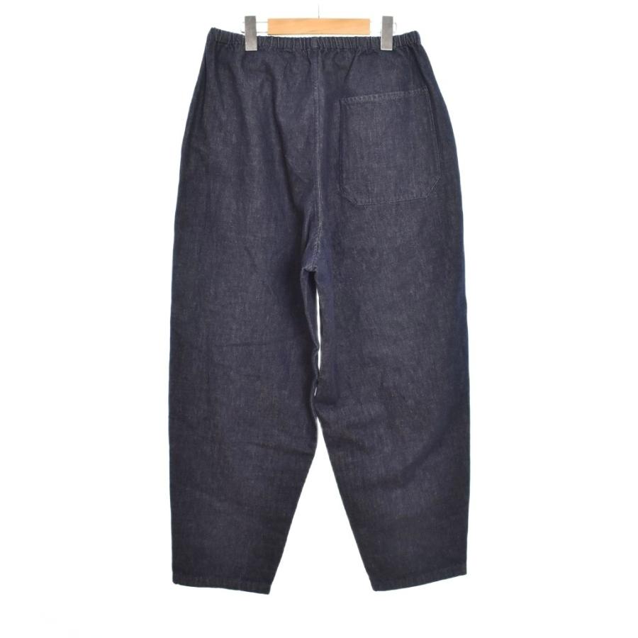 未使用品 コモリ COMOLI 25SS ネイビーデニム テーパードパンツ デニム 