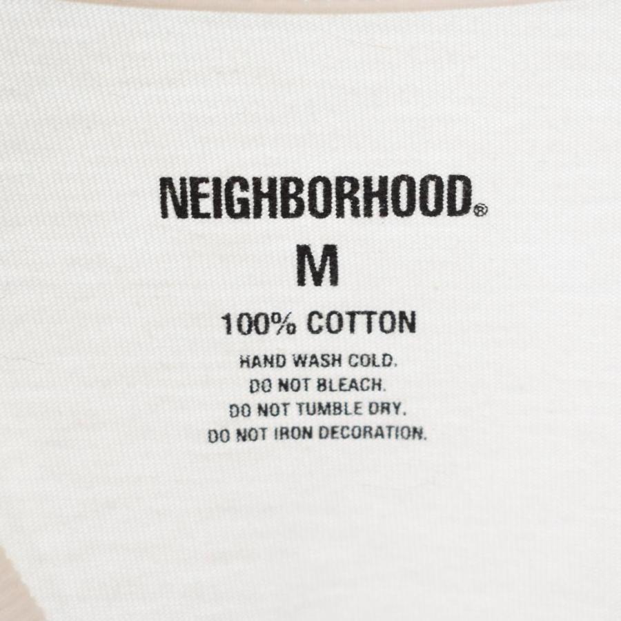 ネイバーフッド NEIGHBORHOOD Tシャツ 長袖 ロンT ロゴ プリント M 白