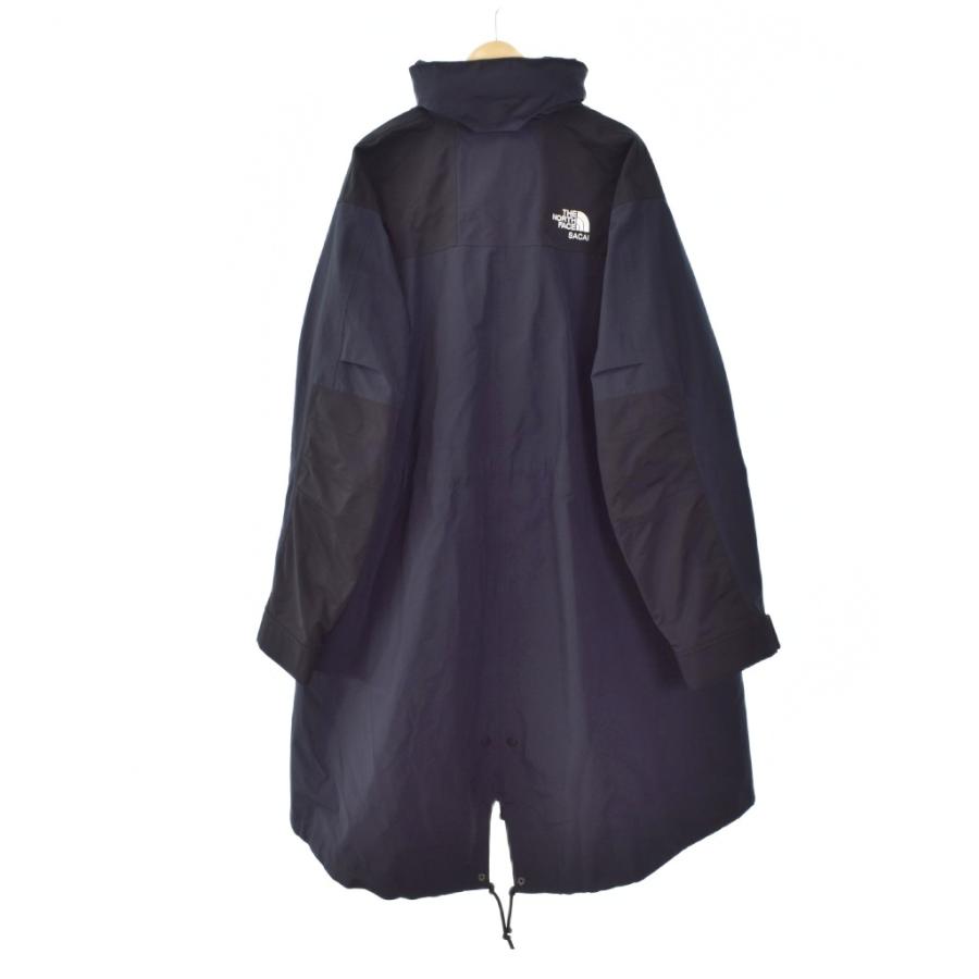 【美品】sacai ロングコート 黒×ネイビー THE NORTH FACE（ザ ノースフェイス） サカイ sacai 17AW Long Coat