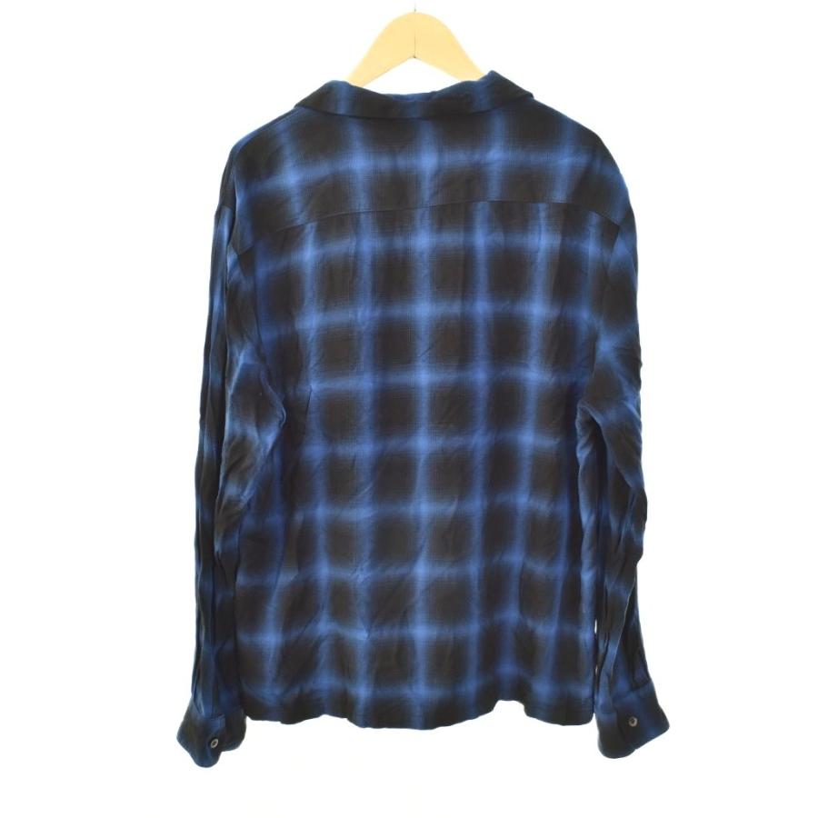 ハイドアンドシーク HideandSeek 23SS Ombre Check L/S Shirt オンブレ