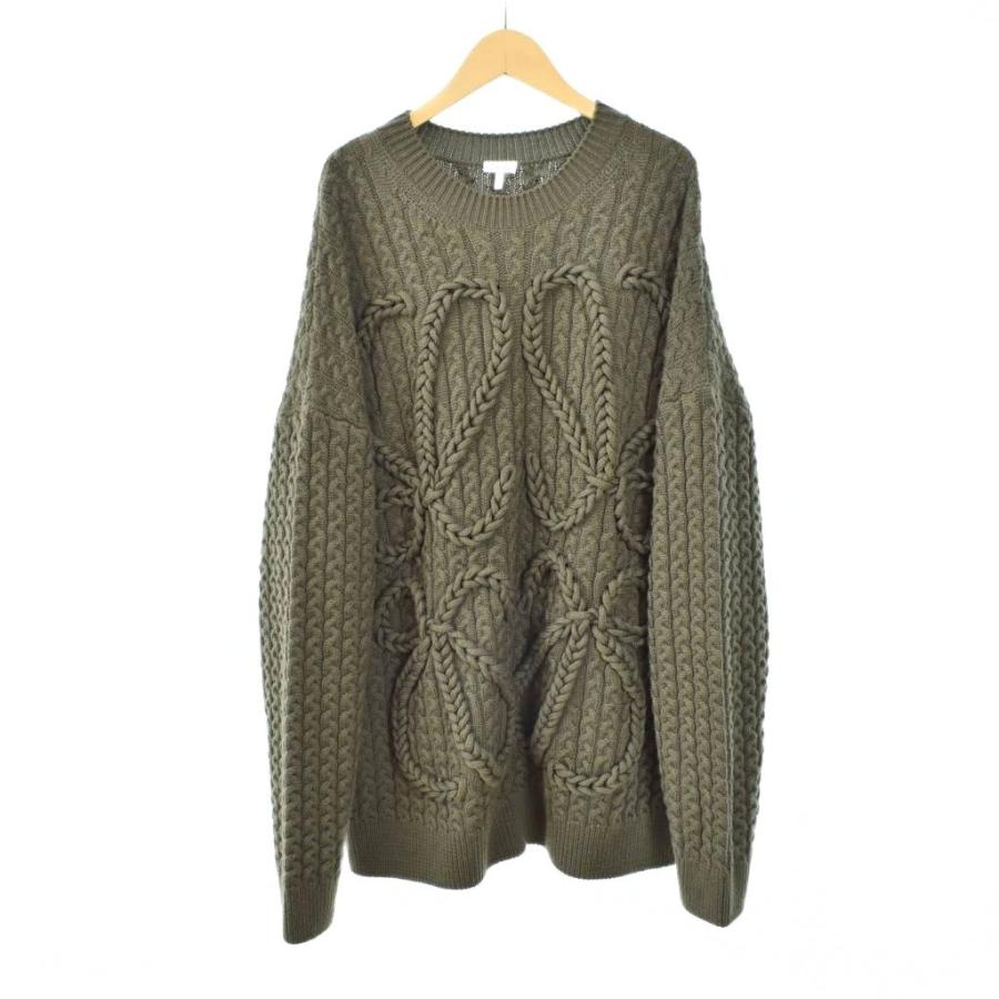 LOEWE（ロエベ） LOEWE 21AW アナグラム ケーブル編み ニット セーター 