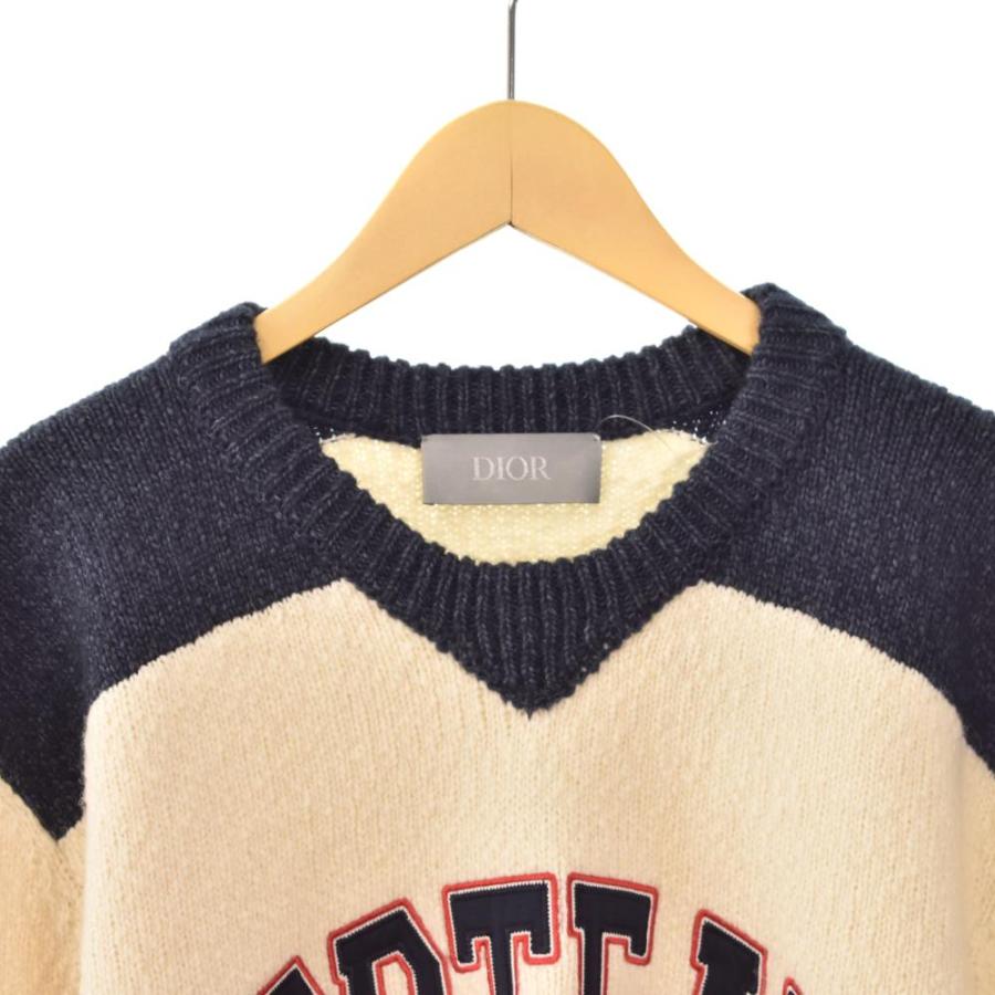 クリスチャンディオール Christian Dior デニムティアーズ DENIM TEARS 23AW フロントロゴ ニット セーター XL 393M652AT657_3