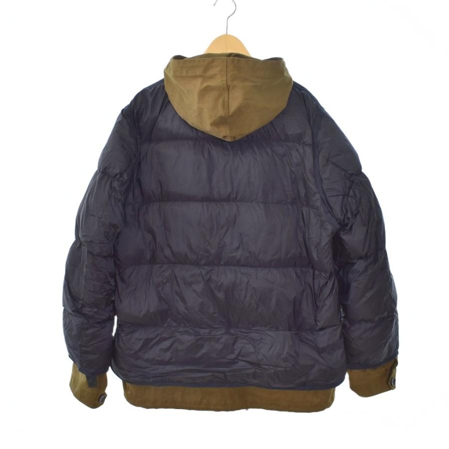 サカイ sacai テンシー Ten-C 20AW ダウンジャケット レイヤード 3 紺 