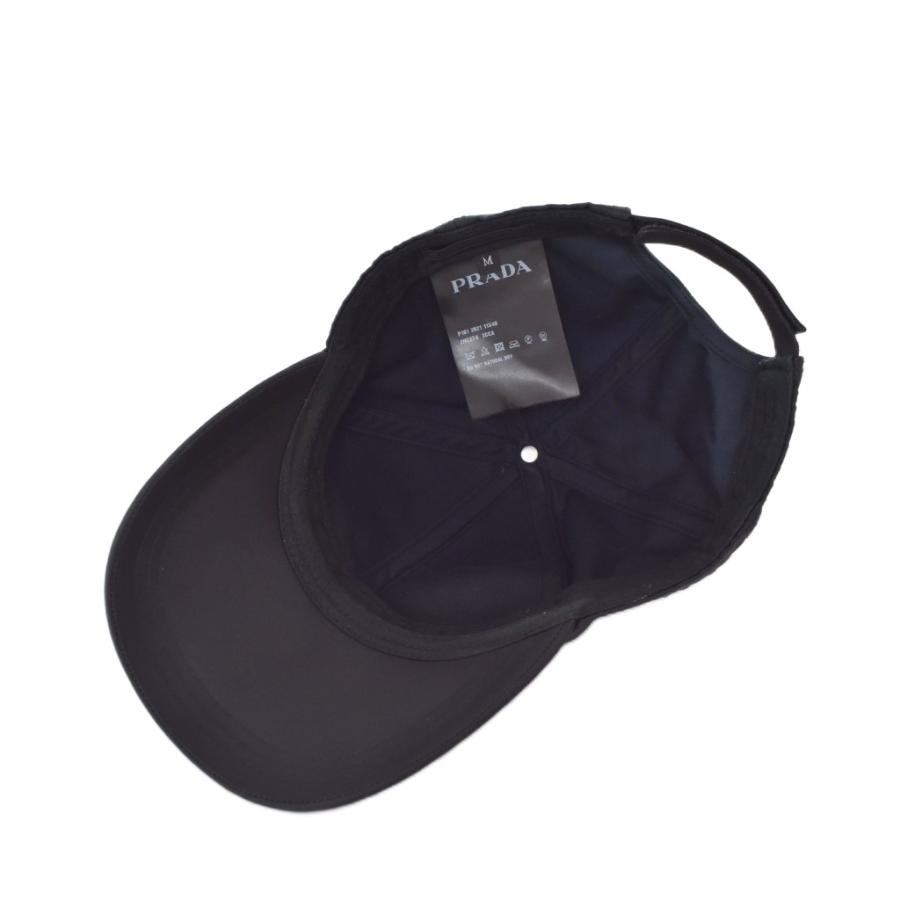 PRADA（プラダ） PRADA Re-Nylon ベースボールキャップ 帽子 M 黒