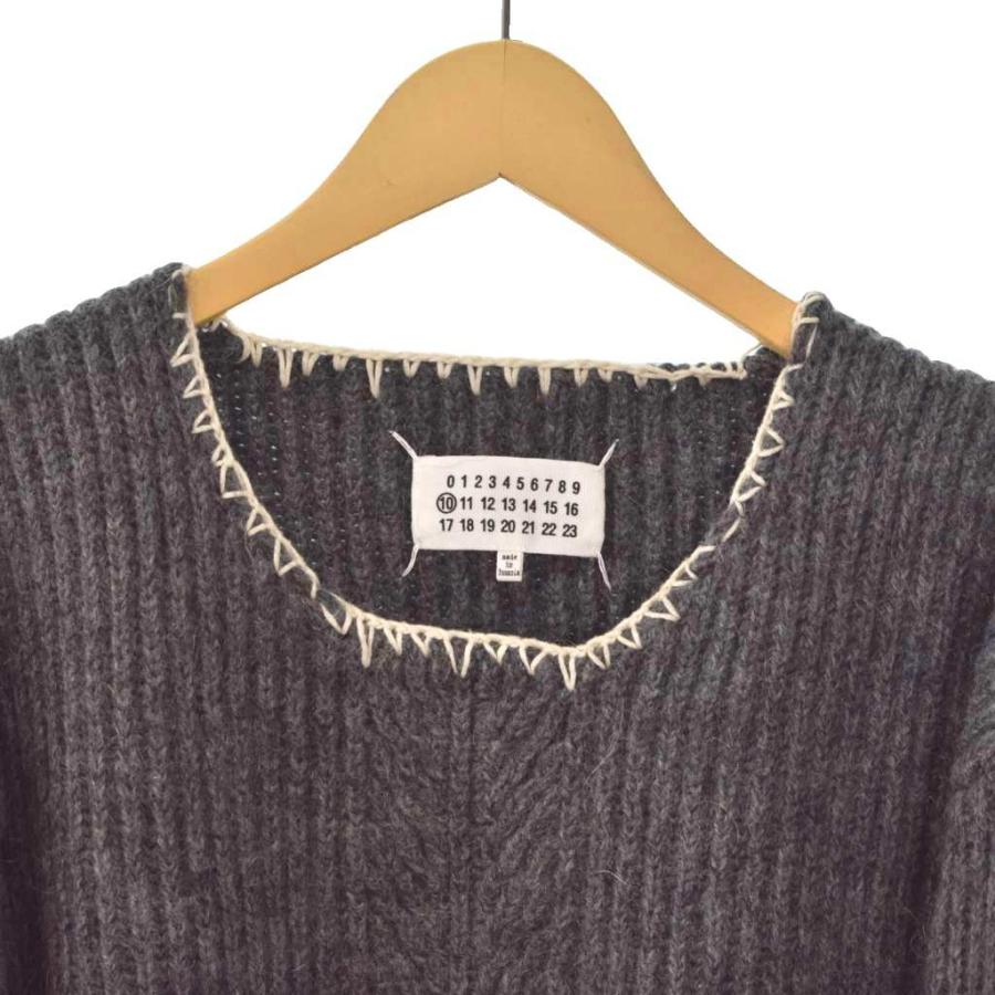 メゾンマルジェラ 10 Maison Margiela 20AW モヘア混 ネックステッチ