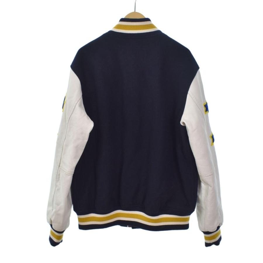 A BATHING APE（アベイシングエイプ） 袖牛革 レザー スタジャン