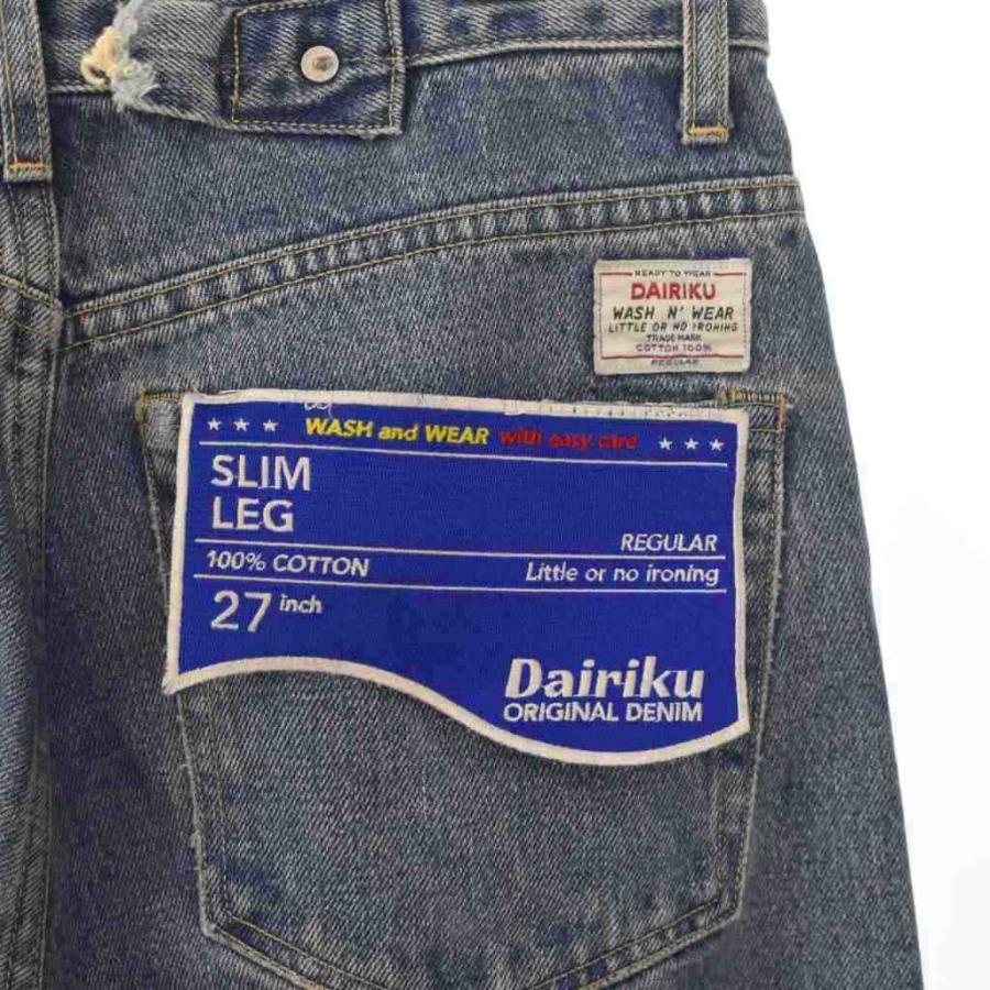 ダイリク DAIRIKU 22SS Coating Slim Denim Pants コーティング スリム 
