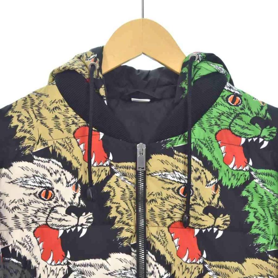 GUCCI（グッチ） アングリーパンサー ダウンジャケット フード 総柄 50 