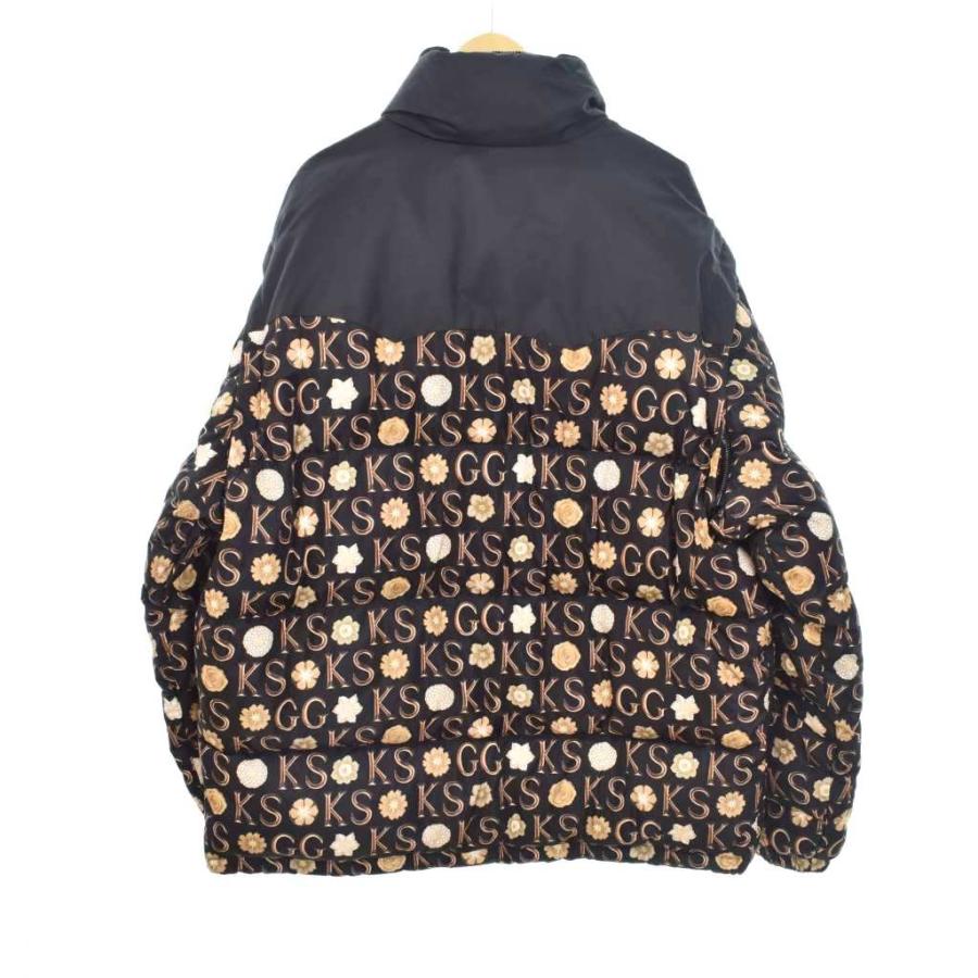 グッチ GUCCI ケンスコット Ken scott 21SS ダウンジャケット ダウンベスト 総柄 2way 48 黒 ブラック 644381 ☆AA★ メンズ_1