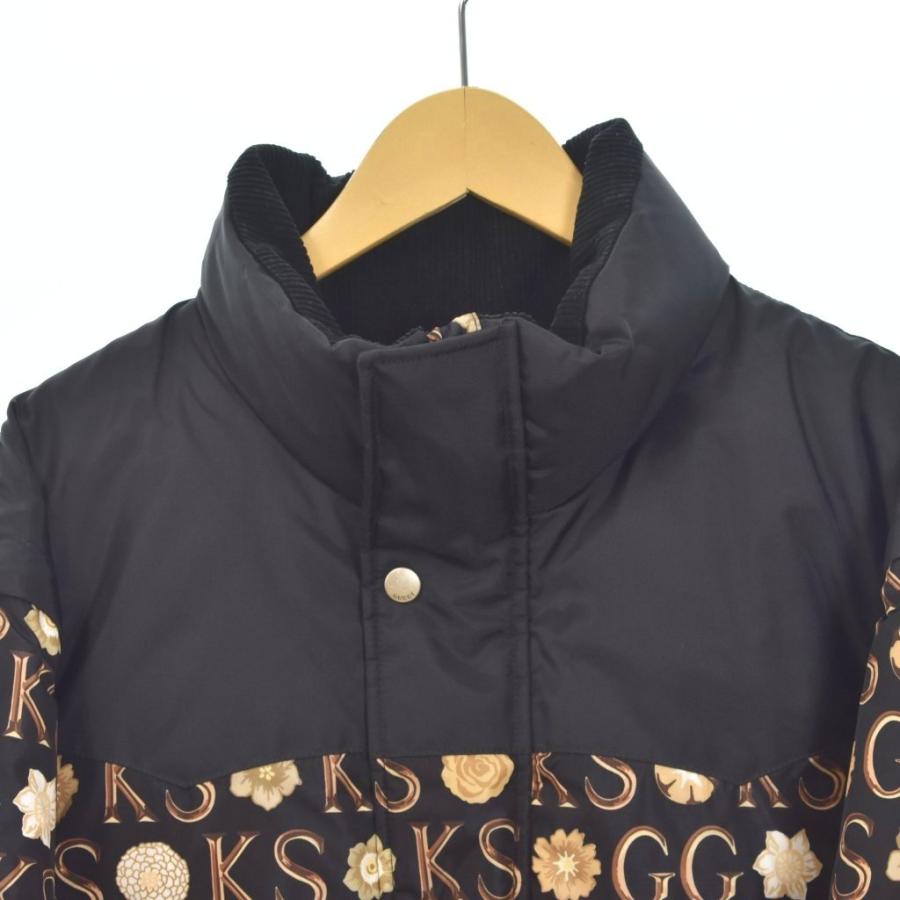 グッチ GUCCI ケンスコット Ken scott 21SS ダウンジャケット ダウンベスト 総柄 2way 48 黒 ブラック 644381 ☆AA★ メンズ_5