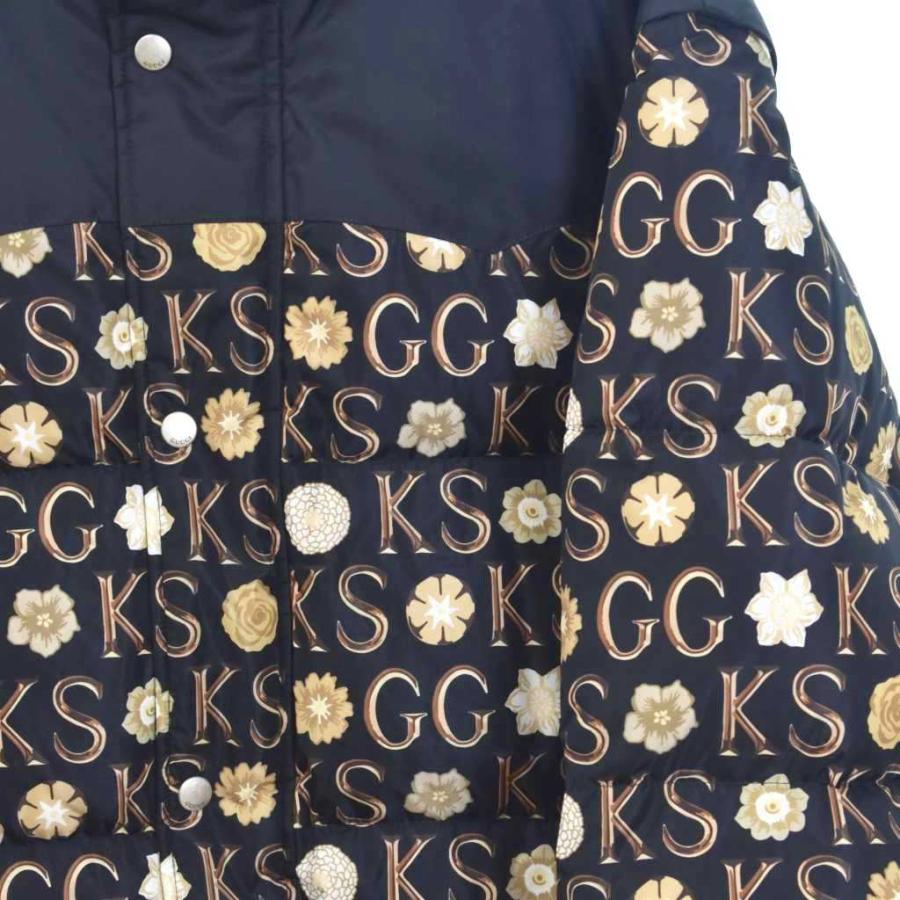 グッチ GUCCI ケンスコット Ken scott 21SS ダウンジャケット ダウンベスト 総柄 2way 48 黒 ブラック 644381 ☆AA★ メンズ_6