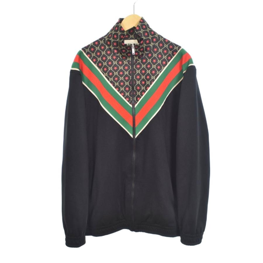GUCCI スター柄 トラックジャケット　パーカー GUCCI（グッチ） GUCCI GGスター トラックジャケット ブルゾン M 黒