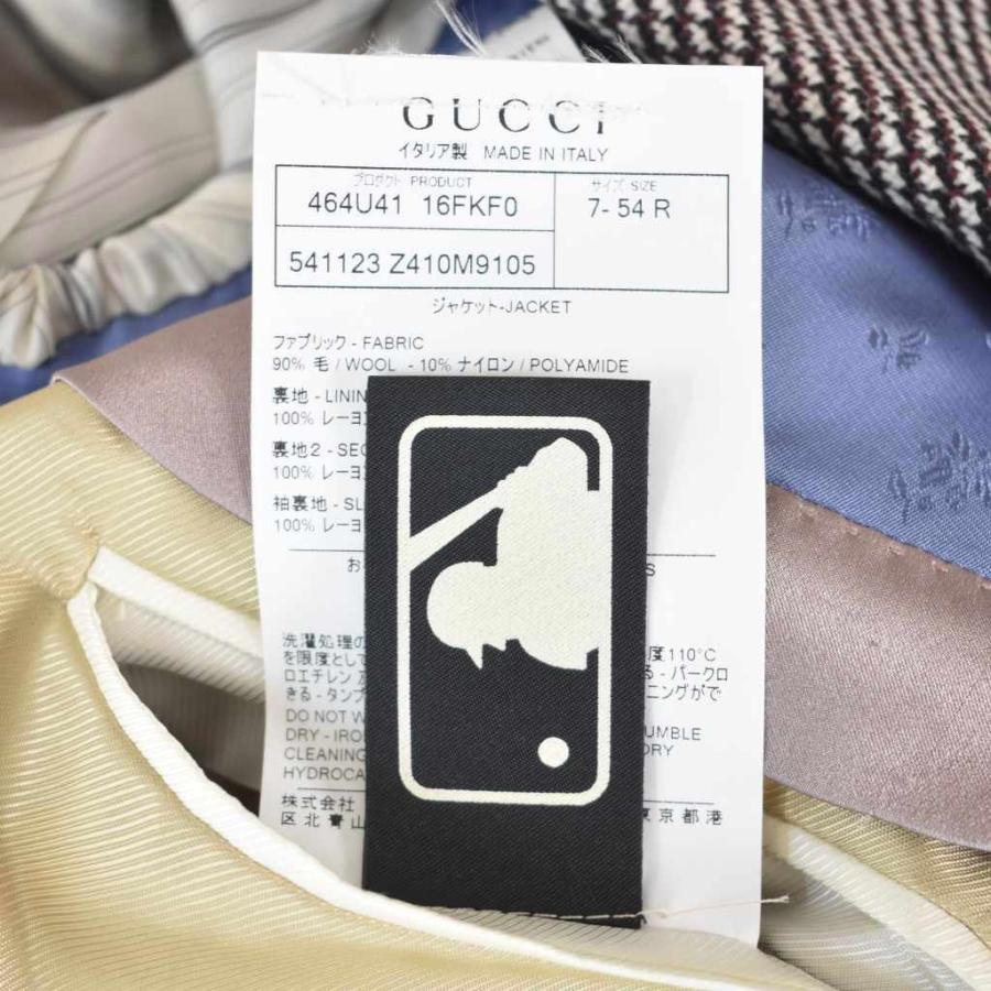 グッチ　テーラードジャケット コットン ブラウン 2B シングル　スイス製 GUCCI（グッチ） ニューヨークヤンキース NEW YORK YANKEES テーラード