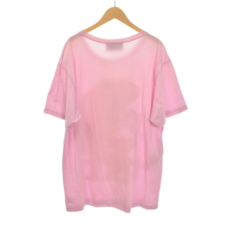GUCCI（グッチ） カエル プリント Tシャツ 半袖 L ピンク 492347 ☆AA 