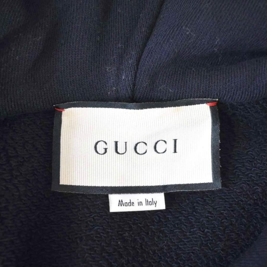 グッチ GUCCI ランウェイコレクション パンサー フロントジップ パーカー フーディー S 黒 ブラック 554795 ☆AA★ メンズ_2