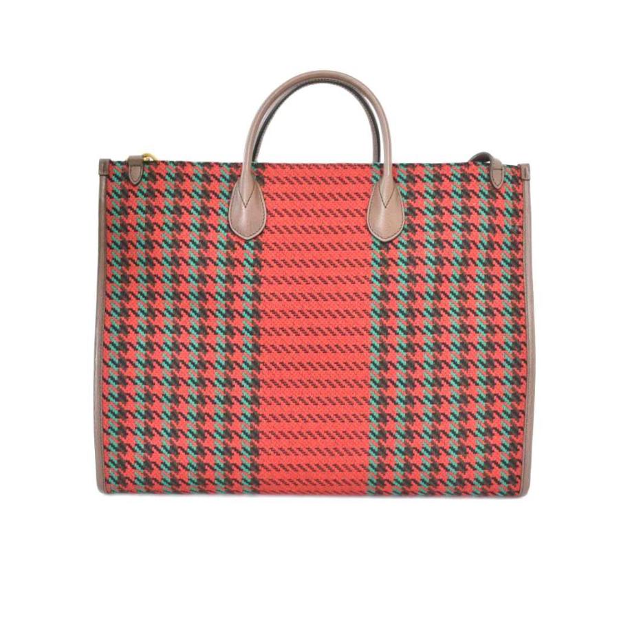 GUCCI（グッチ） インターロキングG ハウンドトゥース ツイード トート 
