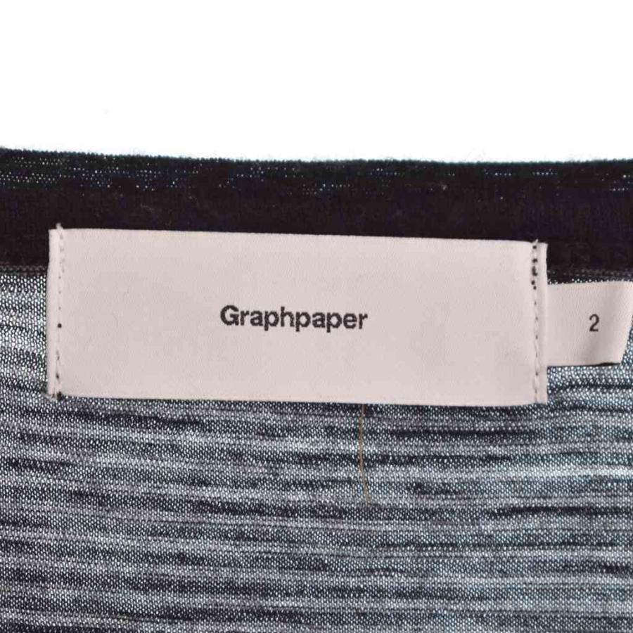 グラフペーパー Graphpaper WOOL BORDER L/S TEE Tシャツ カットソー