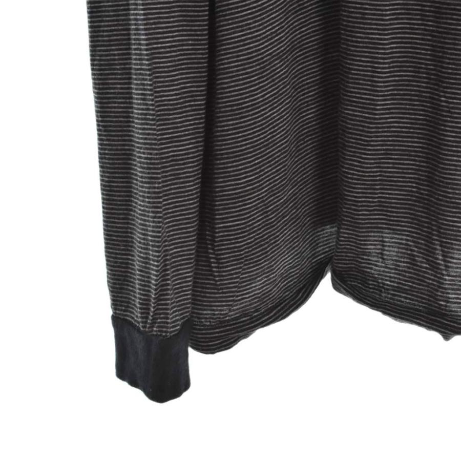 Graphpaper wool borderT ブラック 2 グラフペーパー Graphpaper WOOL BORDER L/S TEE Tシャツ カットソー