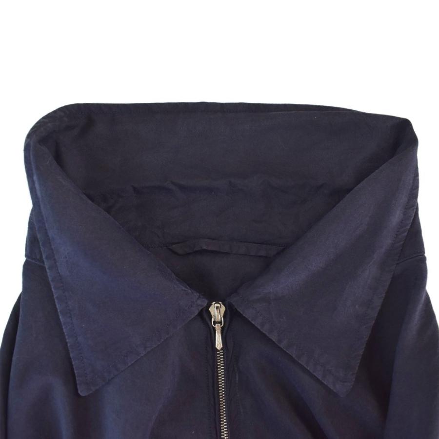 コモリ COMOLI 22AW シルク スイングトップ ジャケット ブルゾン 1 紺