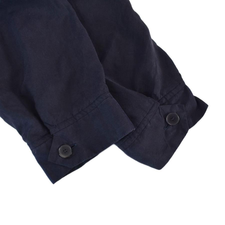 コモリ COMOLI 22AW シルク スイングトップ ジャケット ブルゾン 1 紺 