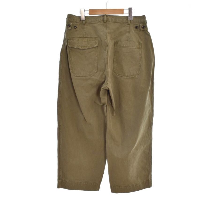 アプレッセ A.PRESSE 22SS USAF Hemmed Bottoms ミリタリーパンツ トラウザーパンツ 2 カーキ 22SAP-04-03M メンズの画像