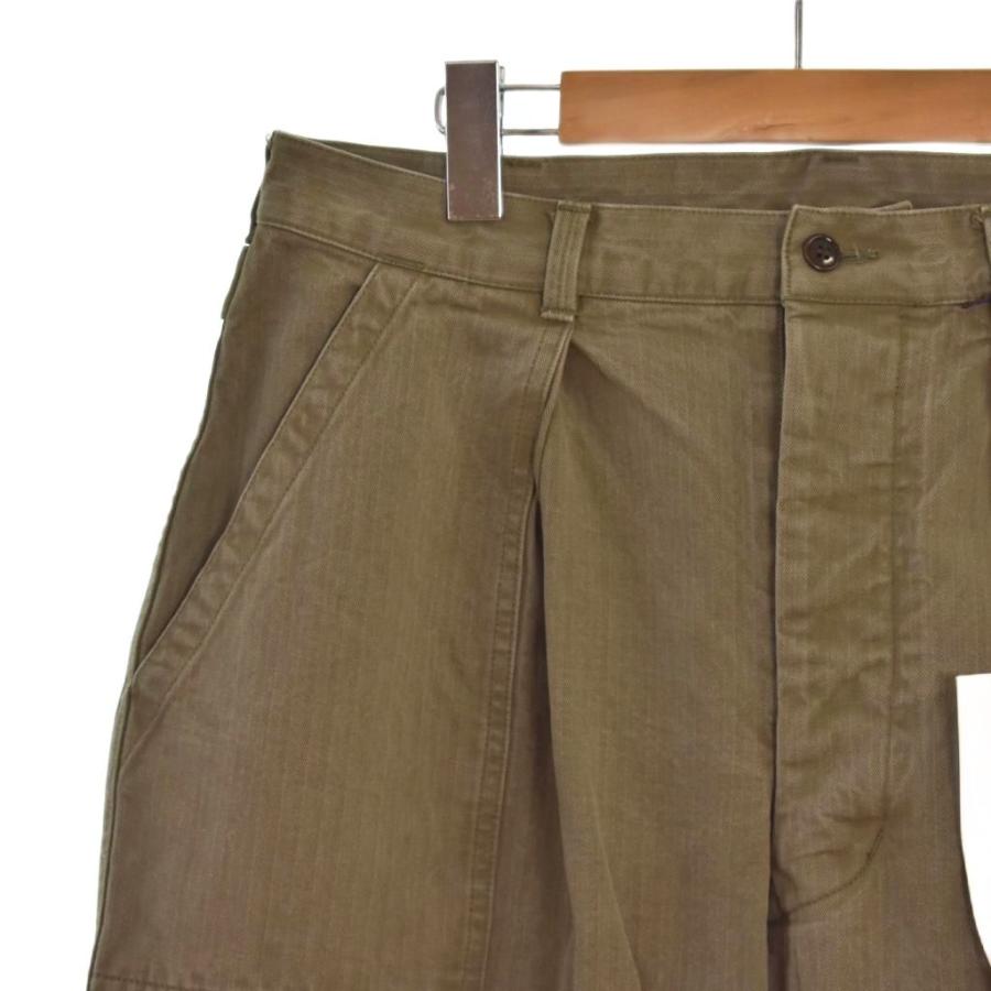 アプレッセ A.PRESSE 22SS USAF Hemmed Bottoms ミリタリーパンツ トラウザーパンツ 2 カーキ 22SAP-04-03M メンズの画像