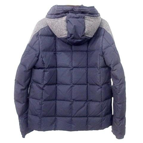 モンクレール ガムブルー ダウンジャケット 切替 ウール カシミヤ サイズ3 MONCLER（モンクレール） ガムブルー GAMME BLEU ウール切替 ダウン