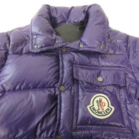 MONCLER（モンクレール） ダウンジャケット ワンポイントロゴ 1 紫