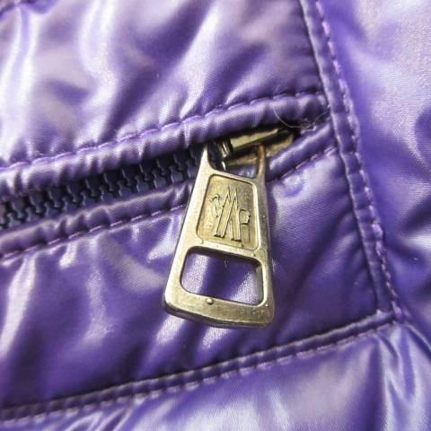 MONCLER（モンクレール） ダウンジャケット ワンポイントロゴ 1 紫
