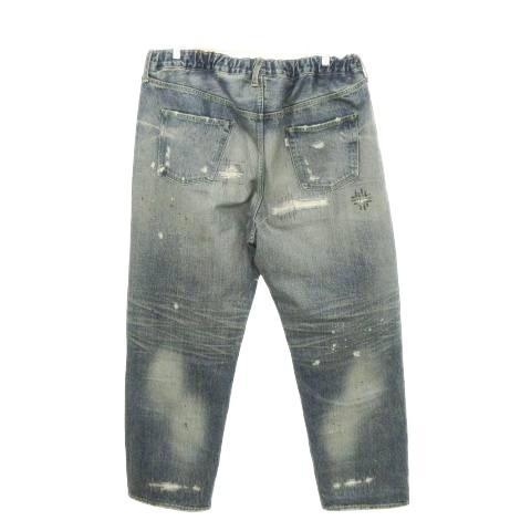 サプール SAPEur デニムパンツ ジーンズ ドロスト ダメージ加工 XL 青 サプール SAPEur デニムパンツ ジーンズ ドロスト ダメージ加工 XL 青