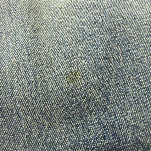 サプール SAPEur デニムパンツ ジーンズ ドロスト ダメージ加工 XL 青