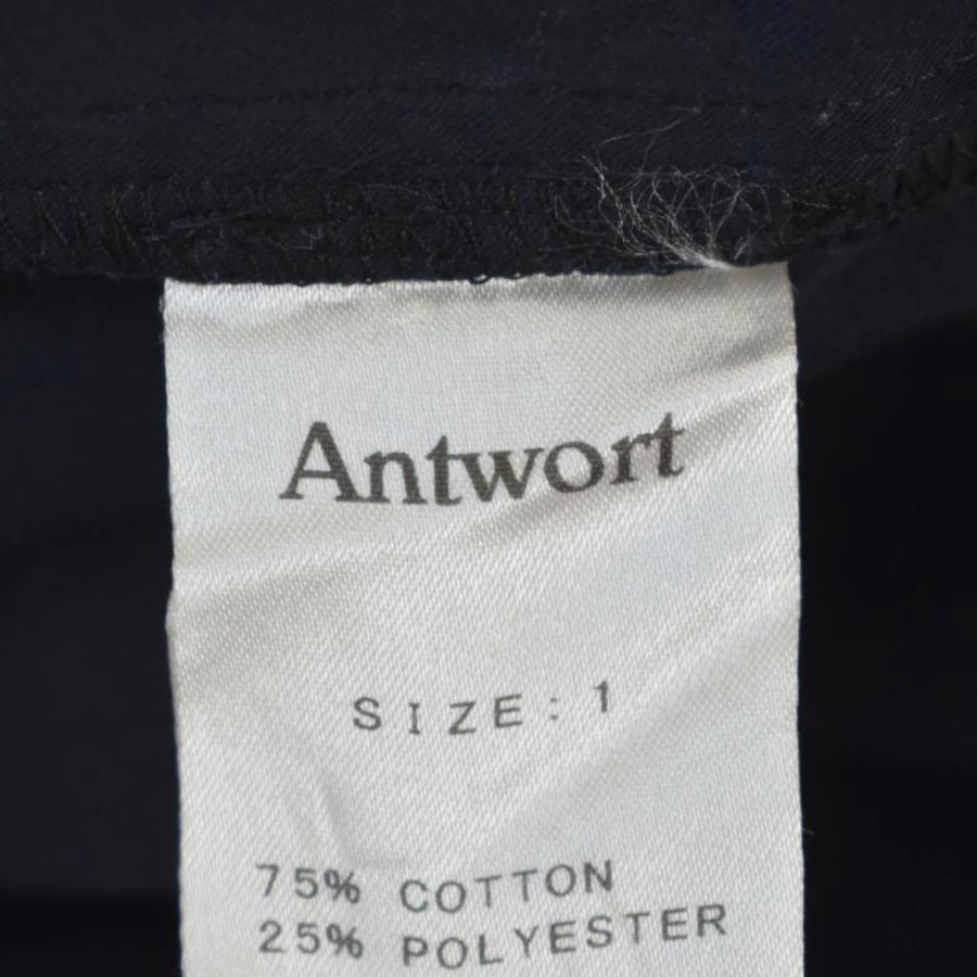 アントワート Antwort テーパードパンツ スラックス 1 黒 ブラック