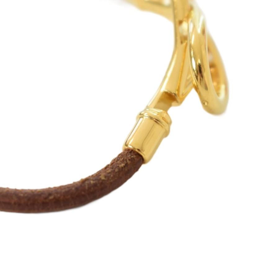 HERMES（エルメス） アタメ ブレスレット アクセサリー レザー 茶