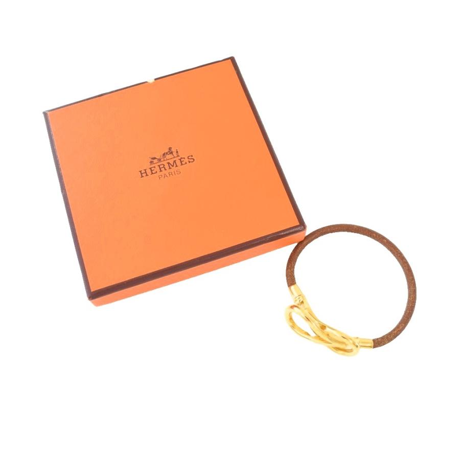 HERMES（エルメス） アタメ ブレスレット アクセサリー レザー 茶