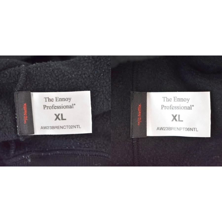 The ennoy Professional Netflix セットアップ パーカー フーディー スウェットパンツ 黒 AW23BRENCT02NTL AW23BRENPT06NTL_2