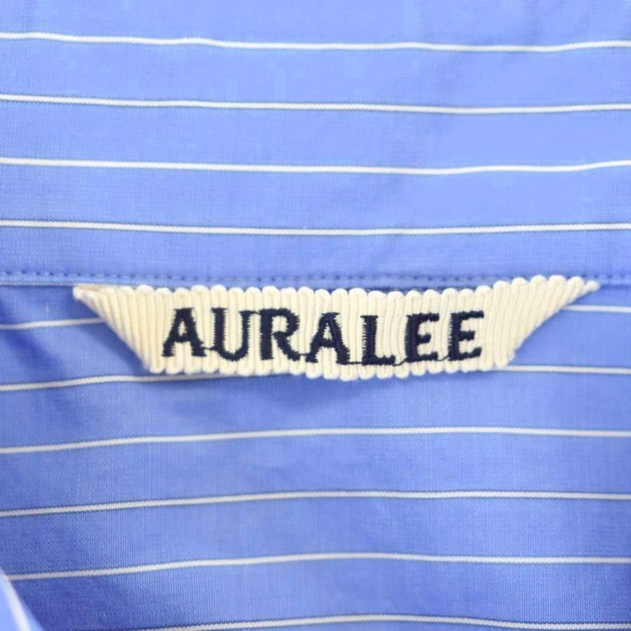 オーラリー AURALEE 25SS SUVIN HIGH COUNT CLOTH STRIPE HALF SLEEVED