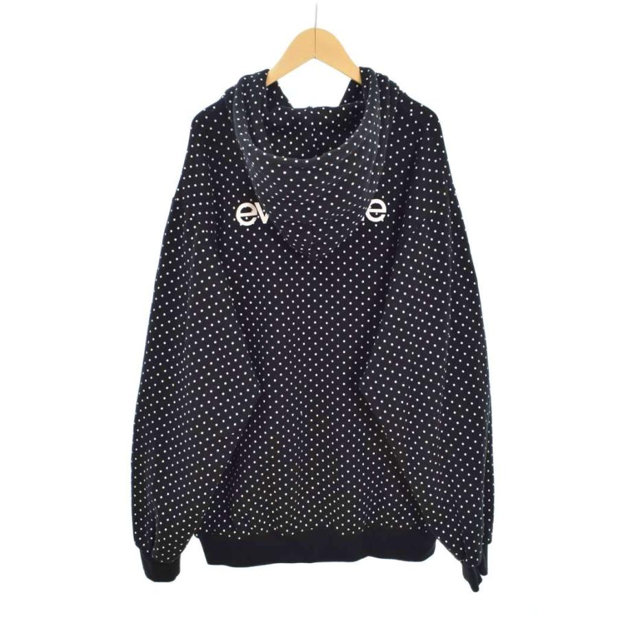 エブリワン everyone 26SS back logo dot zip up hoodie バックロゴ ドット ジップアップ フーディー パーカー XL ブラック EV25-CS50_1