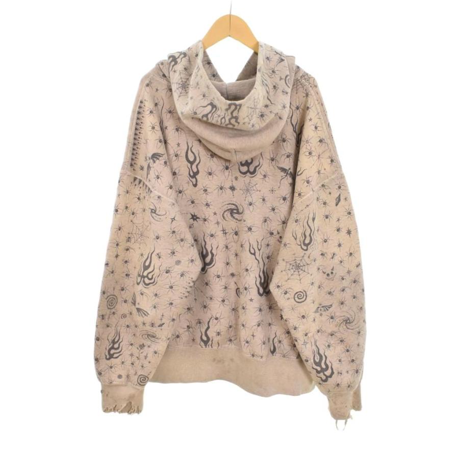 セントマイケル SAINTMICHAEL Dr.Woo 25SS DW_HOODIE パーカー フーディー ダメージ加工 XL グレー SM-HR8-0000-C42 ☆AA★ メンズ_1