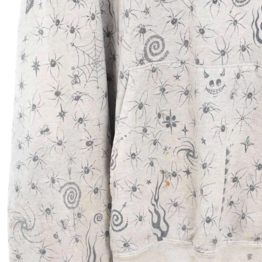セントマイケル SAINTMICHAEL Dr.Woo 25SS DW_HOODIE パーカー フーディー ダメージ加工 XL グレー SM-HR8-0000-C42 ☆AA★ メンズ_5