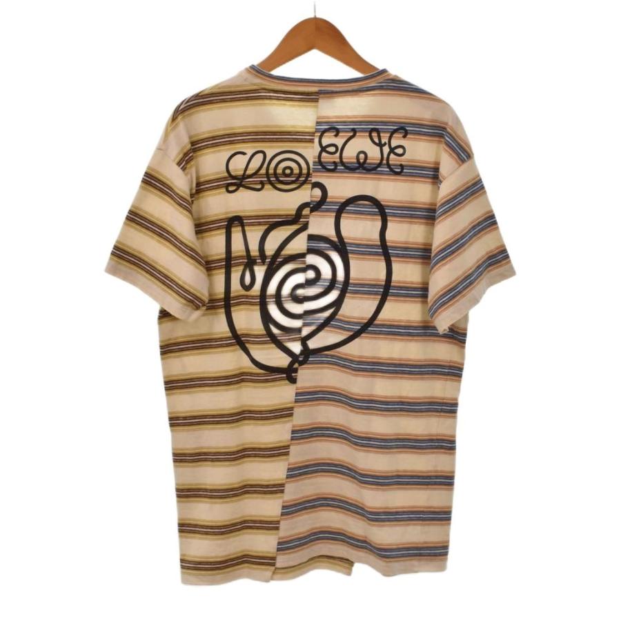 LOEWE（ロエベ） LOEWE ELN Stripe Asymmetric T-Shirt Tシャツ 半袖 