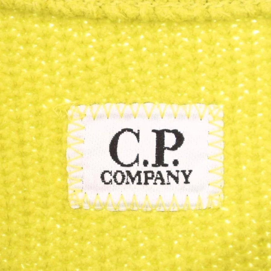 シーピーカンパニー C.P.COMPANY Chenille Cotton Lens Crewneck ニット セーター 長袖 M 黄緑 ライトグリーン 19CMKN017A-005558G_2