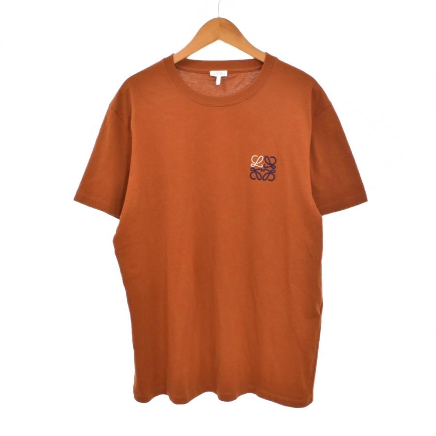 LOEWE ブラウンTシャツ　ロエベ LOEWE（ロエベ） アナグラム ロゴ Tシャツ 半袖 S 茶 ブラウン