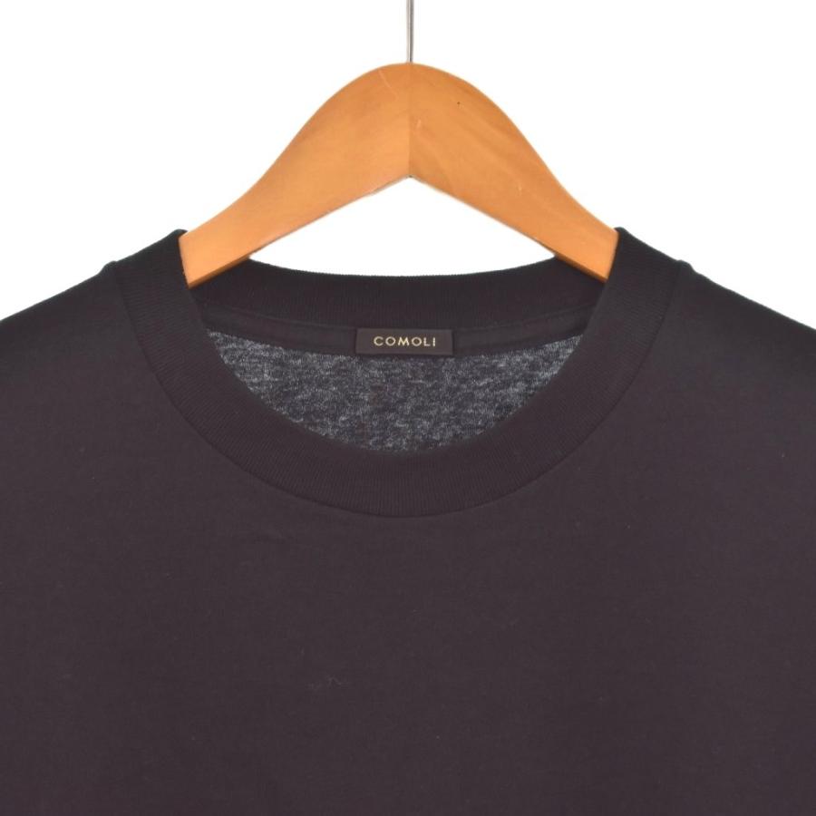 コモリ COMOLI コットンジャージ 長袖 Tシャツ 2 黒 ブラック DO1