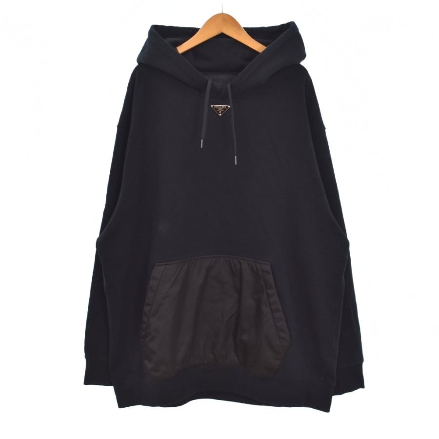 PRADA（プラダ） パーカー フーディー Re-Nylon 三角ロゴプレート 